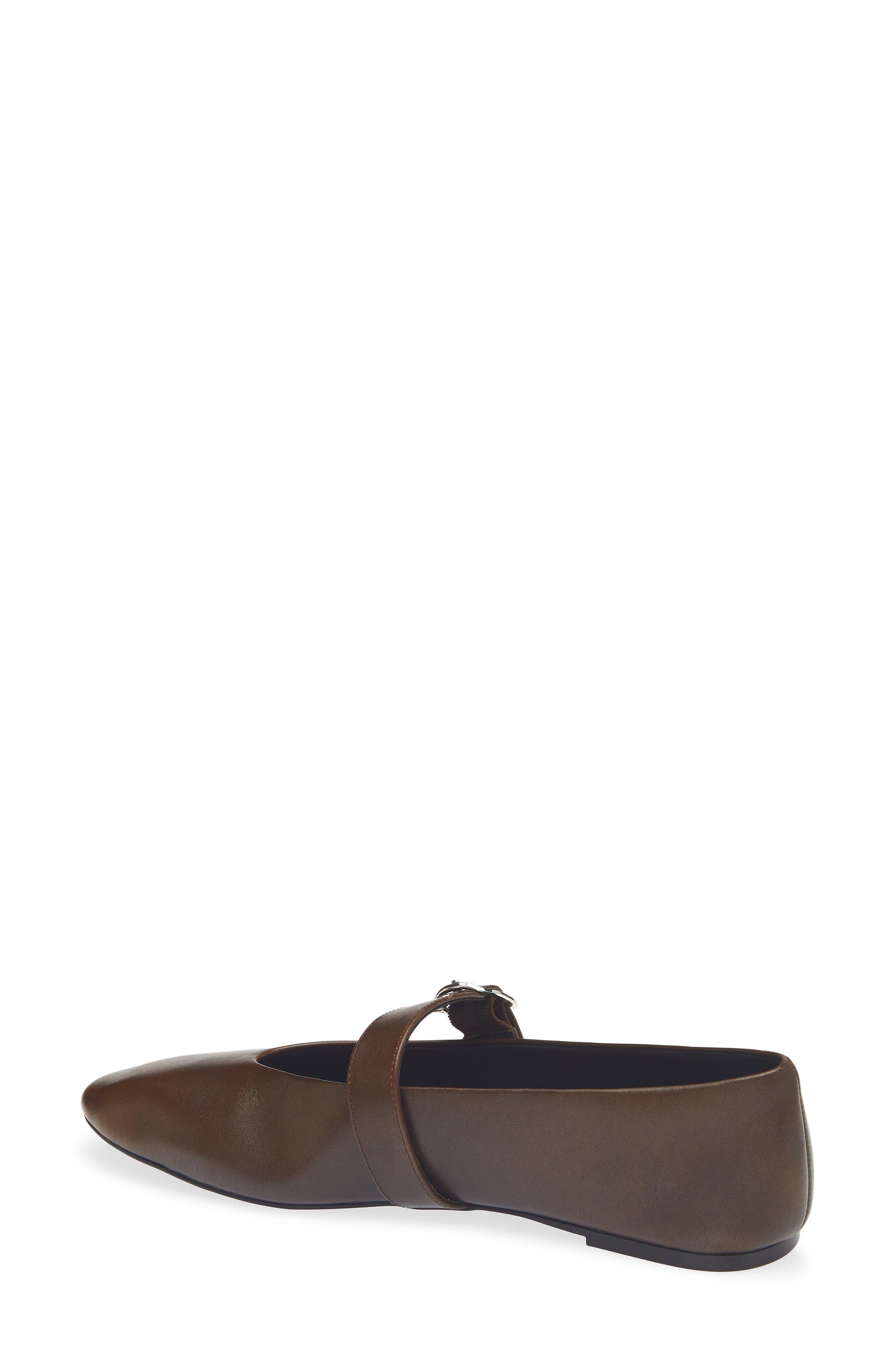 Mary Jane Ballet Flat, Alternate, color, DARK CHOCOLATE
