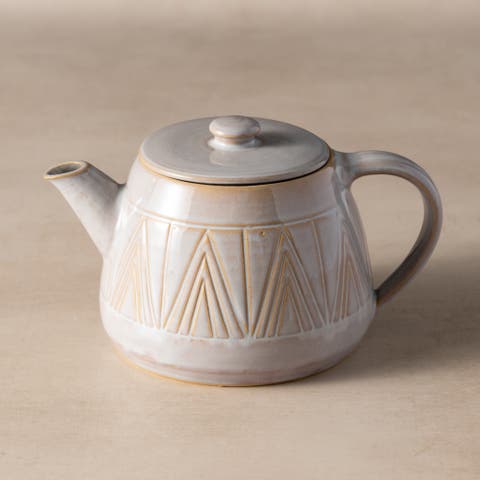 Mountain Peaks Ceramic Teapot