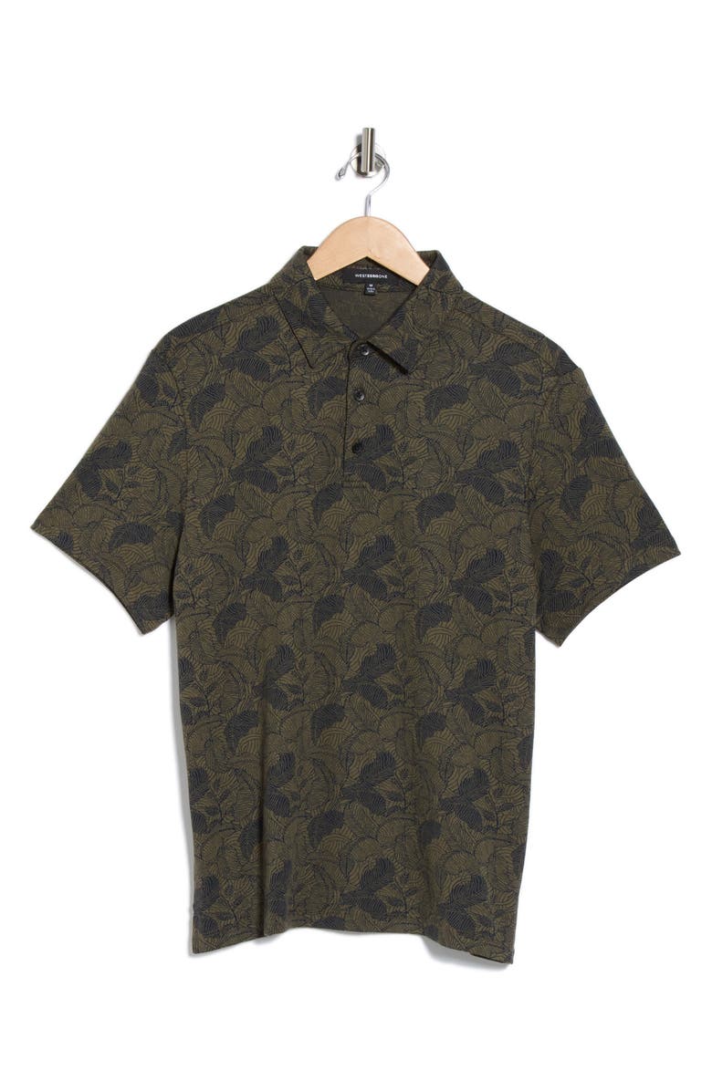 WESTZEROONE Freeguy Cotton Blend Polo, Alternate, color, Olive