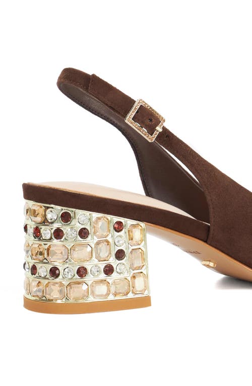 Dune London Catharine Slingback Pump In Brown