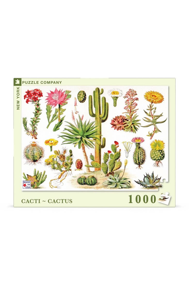 NEW YORK PUZZLE COMPANY Cacti ~ Cactus 1000 Piece Puzzle, Main, color, NO COLOR