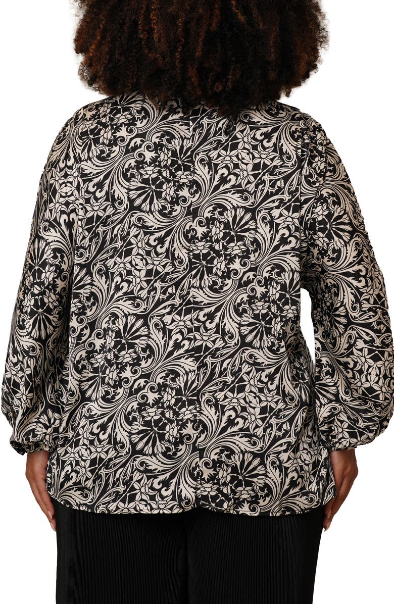 SUNNY LEIGH Floral Button-Up Shirt, Alternate, color, Trinity Reverse