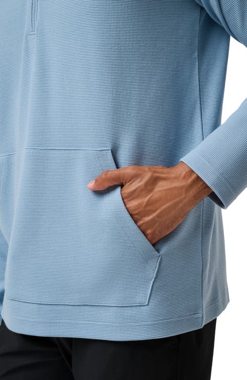Travismathew Thermal Quarter Zip Pullover In Blue