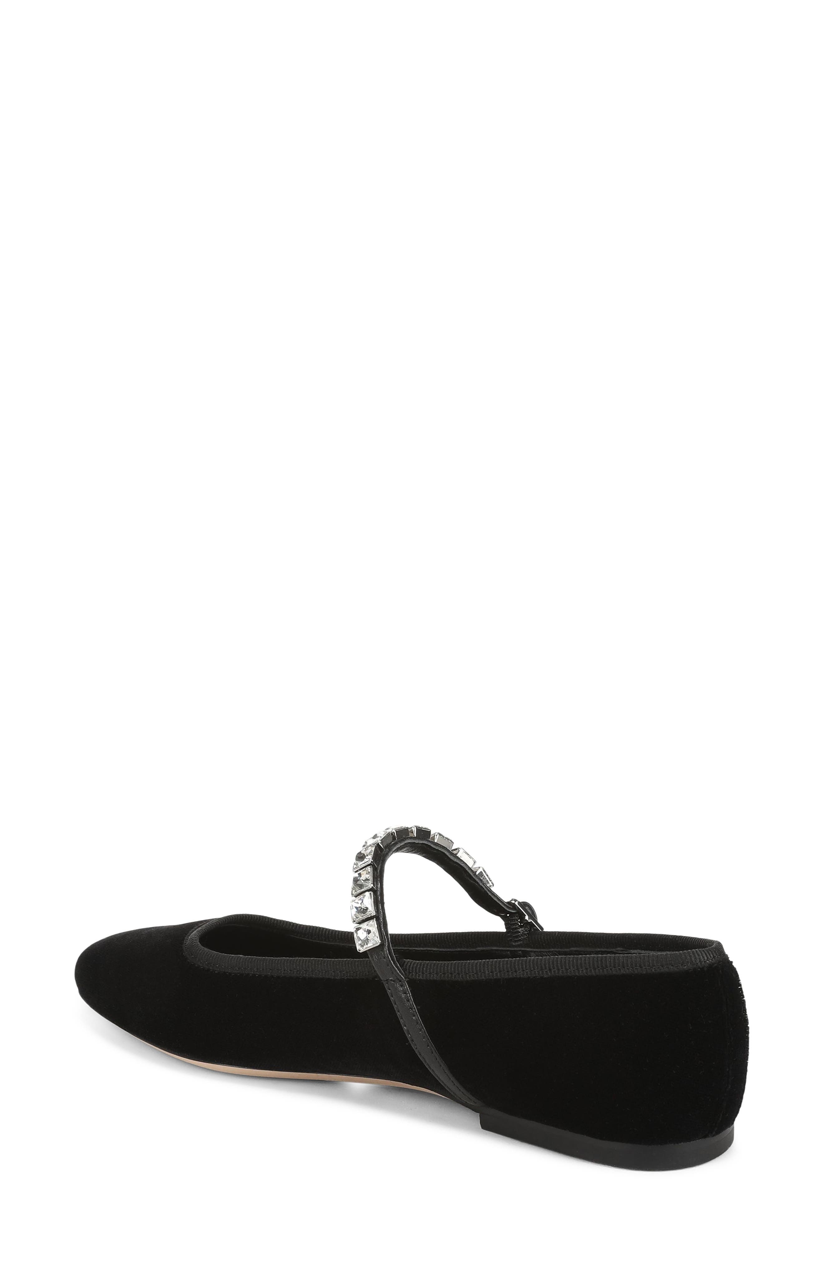Ellie Mary Jane Flat, Alternate, color, BLACK VELVET