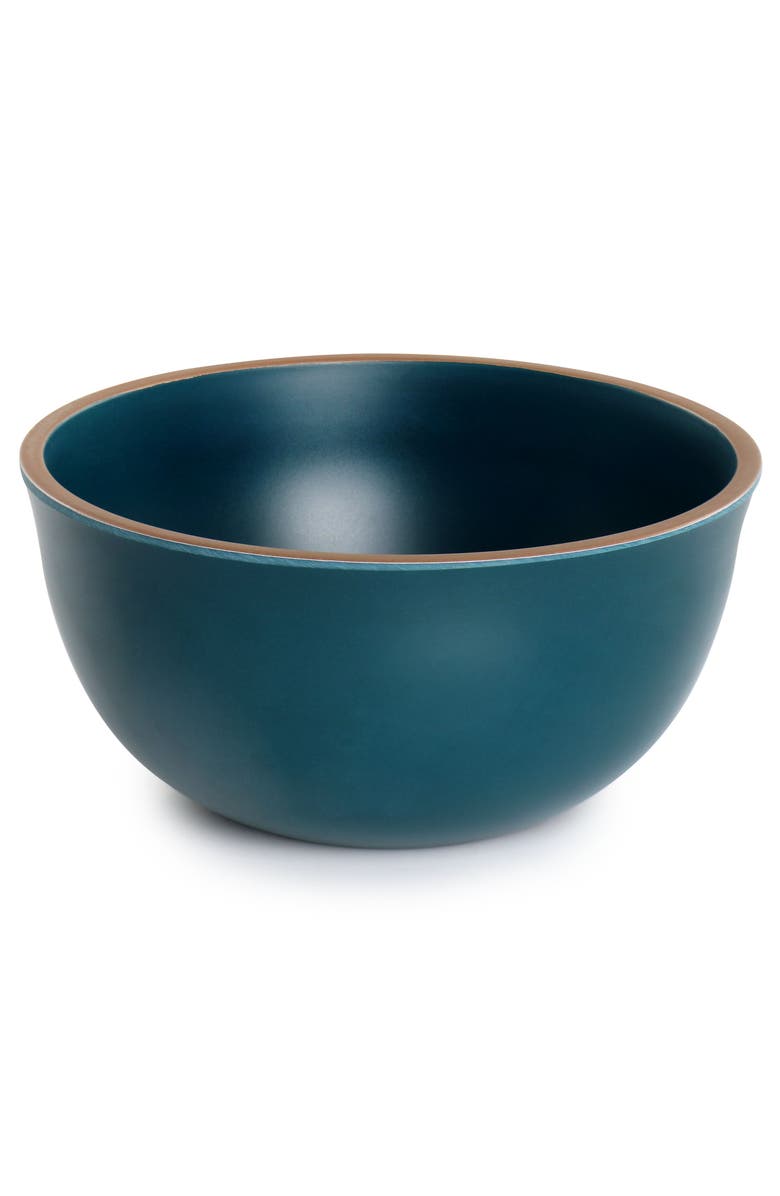 Gibson Home Rockabye 12 Piece Melamine Dinnerware Set, Alternate, color, Blue