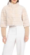 GORSKI Genuine Shearling Cropped Bolero with Cropped Sleeves