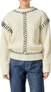 English Factory Stitch Detail Chunky Sweater