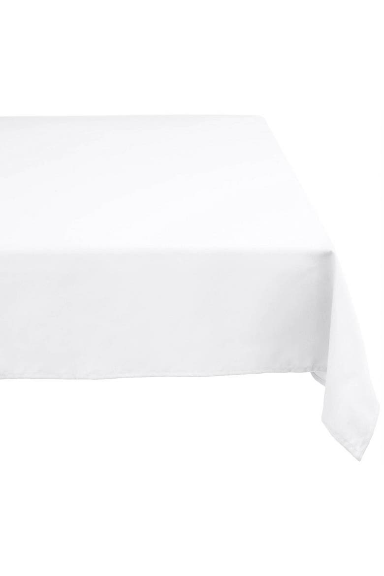 White Polyester Tablecloth 60X84, Main, color, White