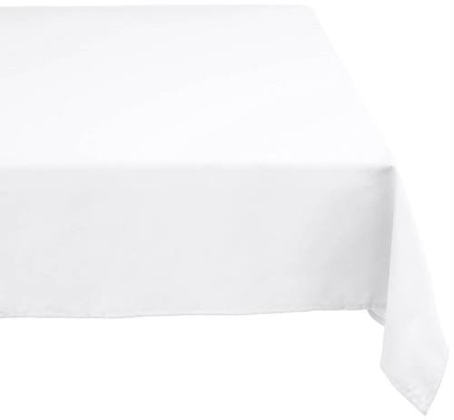 Dii White Polyester Tablecloth 60x84