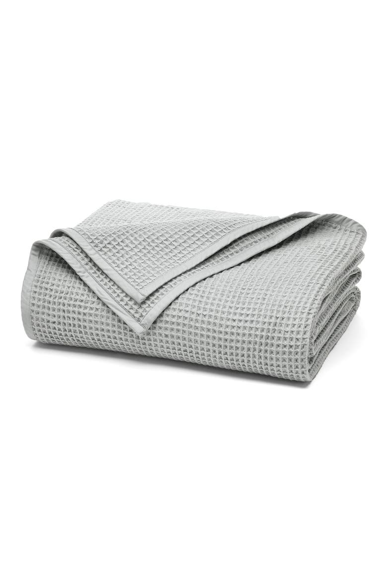 Waffle Organic Cotton Blanket, Main, color, SHORE
