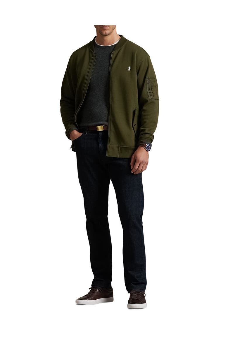 Polo Ralph Lauren Big & Tall Double-Knit Bomber Jacket, Alternate, color, Company Olive