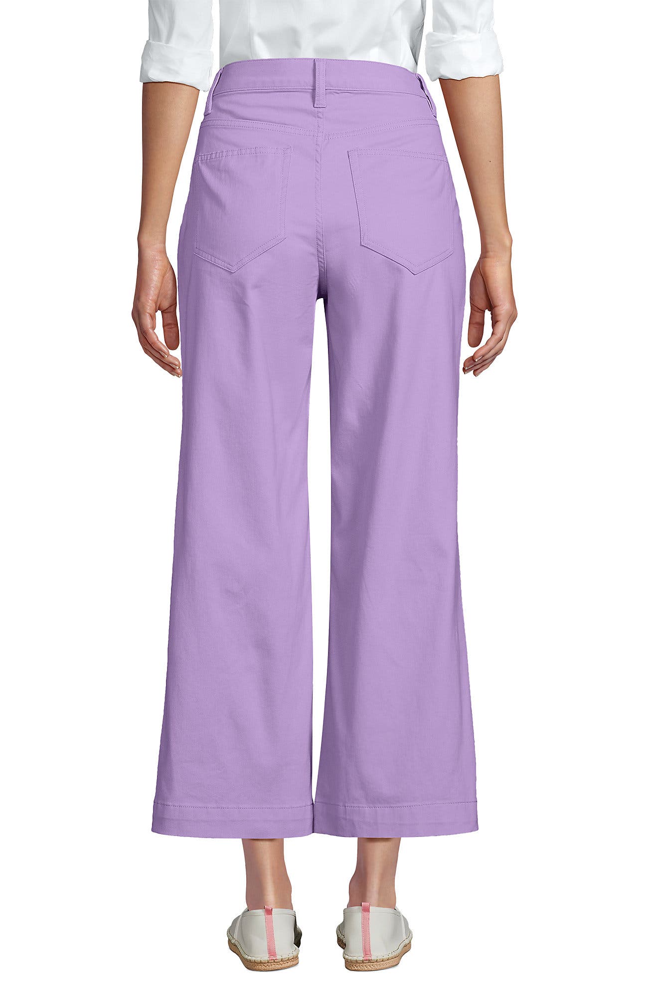 High Rise Patch Pocket Chino Crop Pants - image 2
