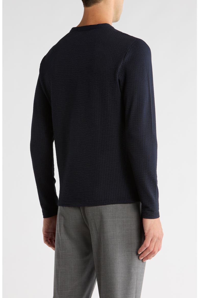 Jeffrey Y-Neck Henley Top, Alternate, color, NAVY