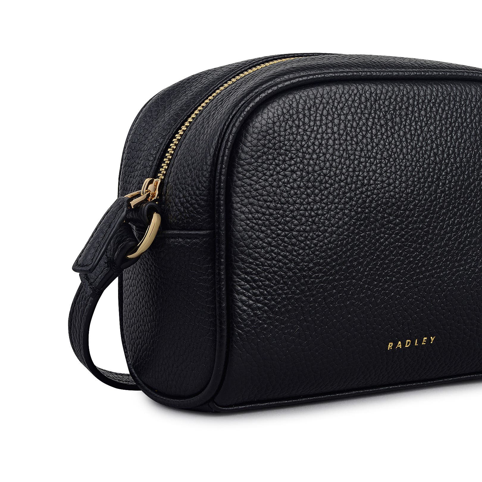 Radley The Daily Mini Zip Around Crossbody Bag, Alternate, color, Black