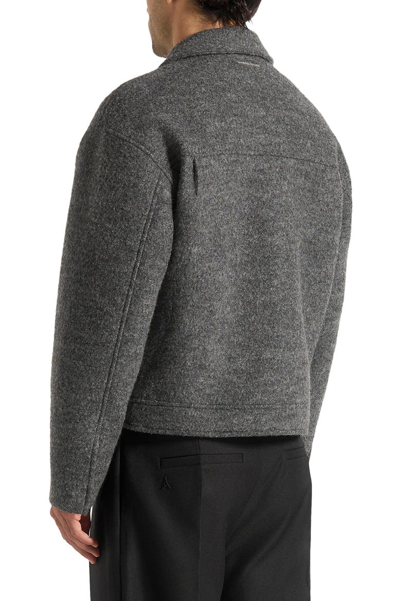 Aurel Wool Jacket With Revere Collar, Alternate, color, Grey