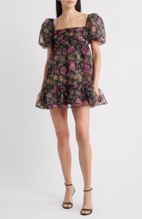 Likely Posh Babydoll Minidress In Multi