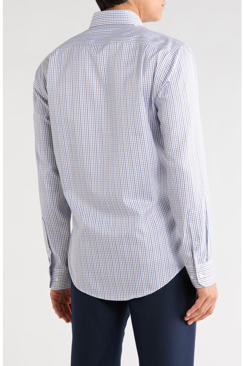 Check Trim Fit Dress Shirt, Alternate, color, WHITE MURANO CHECK