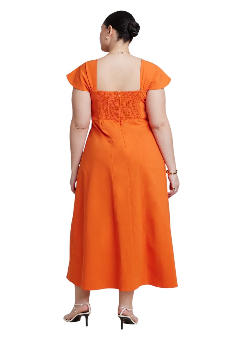 Twist Detail Midi Dress, Alternate, color, PUFFIN'S BILL