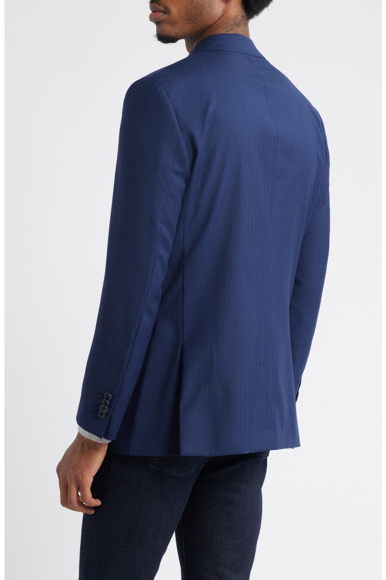 Navy Wool Herringbone Sport Coat, Alternate, color, NAVY