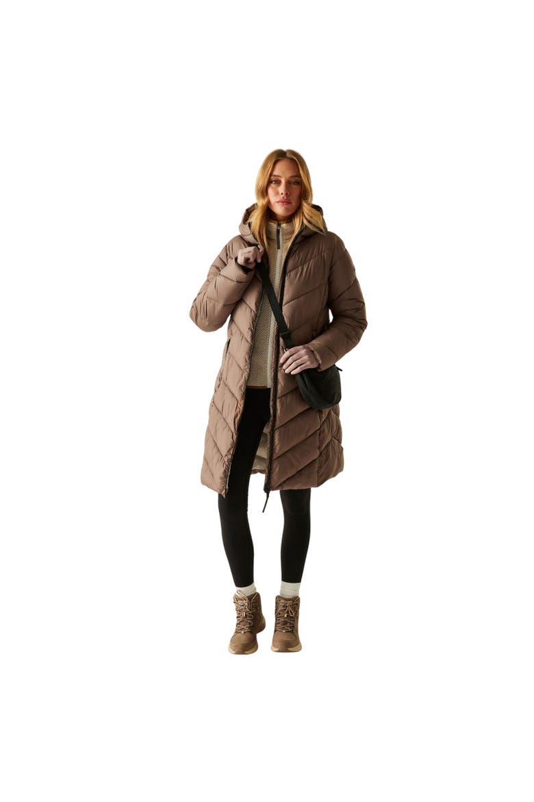 Anita Padded Jacket, Alternate, color, Brown
