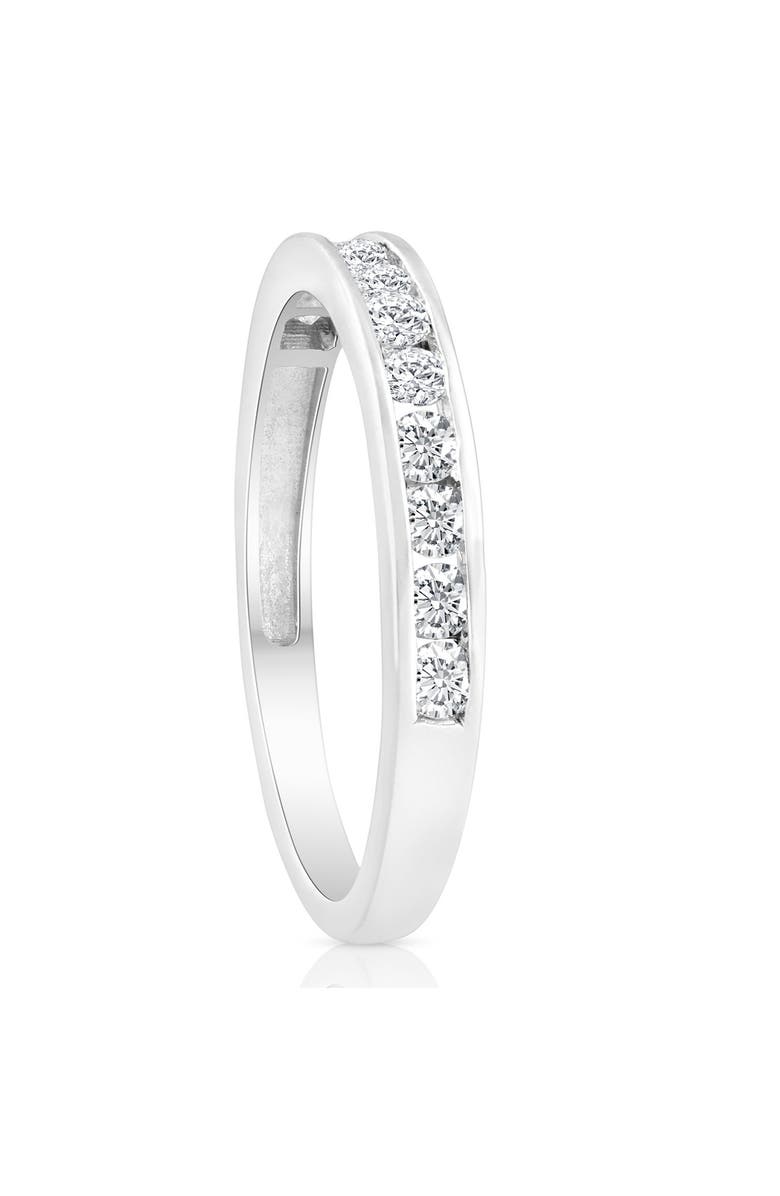 Bliss Diamond 1/2 Ct Diamond Channel Set Wedding Ring 10k Gold, Alternate, color,