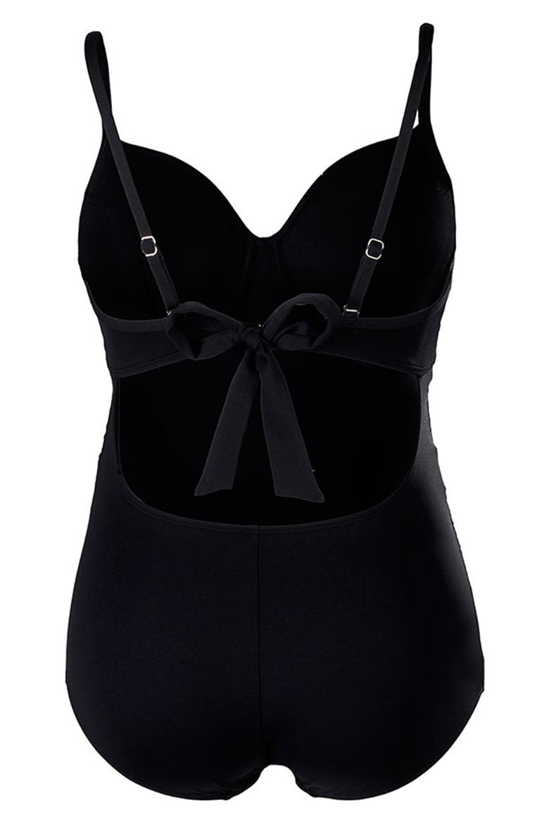 Monaco One-Piece Maternity Swimsuit, Alternate, color, BLACK