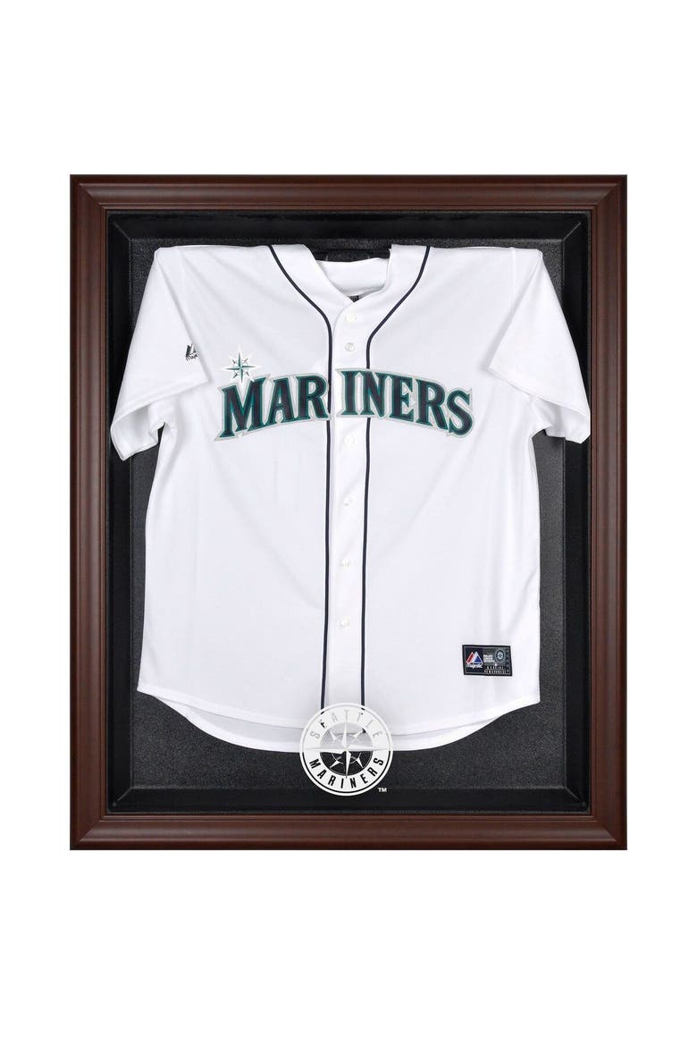 Seattle Mariners Brown Framed Logo Jersey Display Case, Main, color, Brown