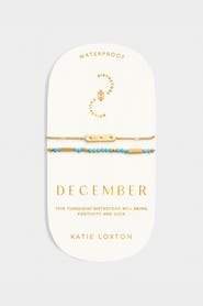 Katie Loxton Birthstone Bracelet 'December' in Turquoise
