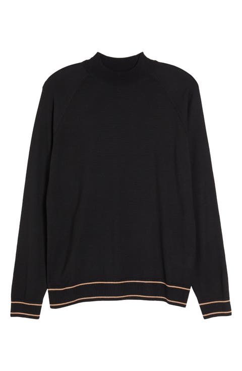 Favino Tipped Virgin Wool Blend Sweater