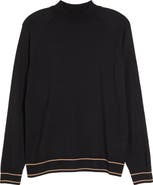 BOSS Favino Tipped Virgin Wool Blend Sweater