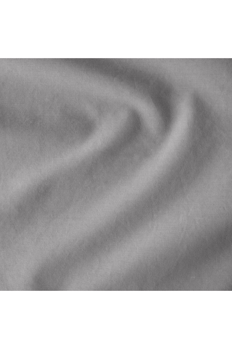 100% Organic Cotton Percale Duvet Cover and Sham Set, Alternate, color, Light Grey