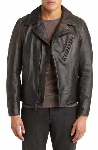 Schott NYC Cowhide Leather Car Coat | Nordstrom Schott NYC Cowhide Leather Car Coat | Nordstrom