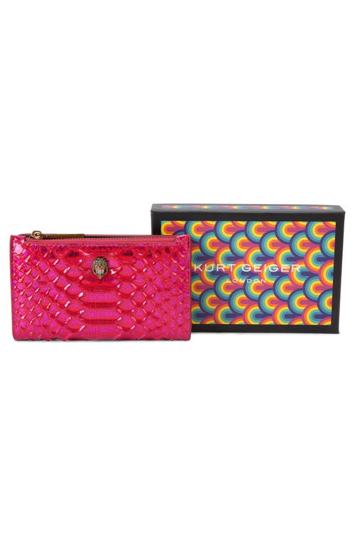 Kurt Geiger London Kensington Quilted Leather Bifold Wallet In Pink