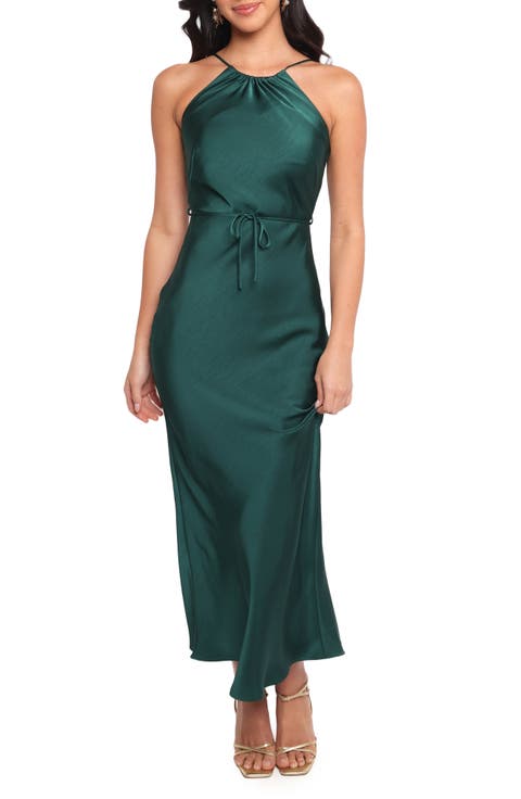 Liana Satin Midi Dress
