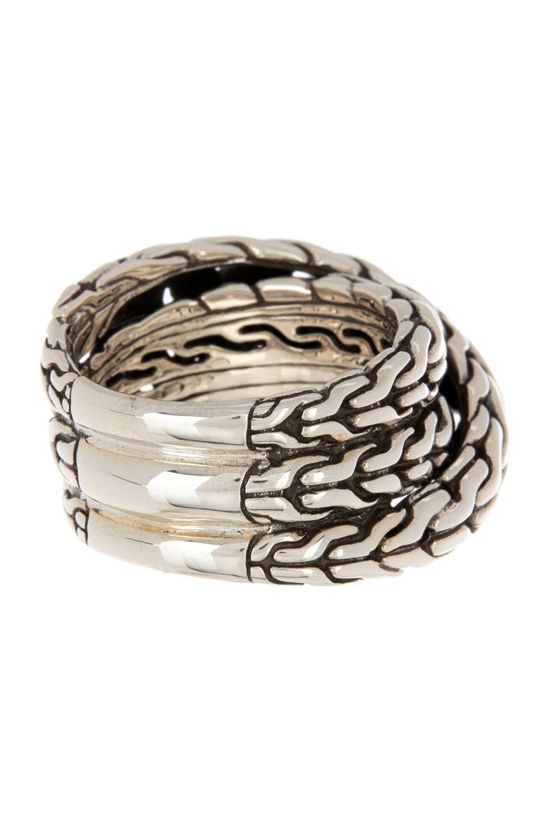 'Classic Chain' Overlap Ring, Alternate, color, NO COLOR