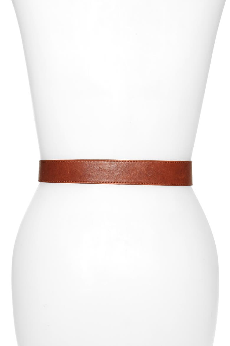 Sheila Knot Belt, Alternate, color, COGNAC