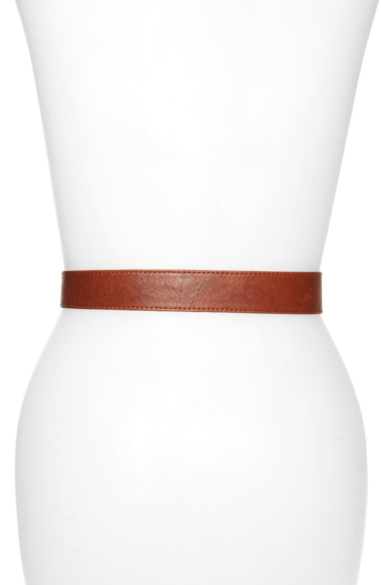 Raina Sheila Knot Belt, Alternate, color, Cognac
