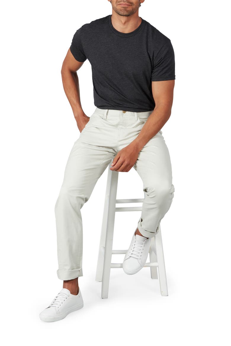 Johnny Traveler Athletic Fit Twill Five Pocket Pants, Alternate, color, STONE