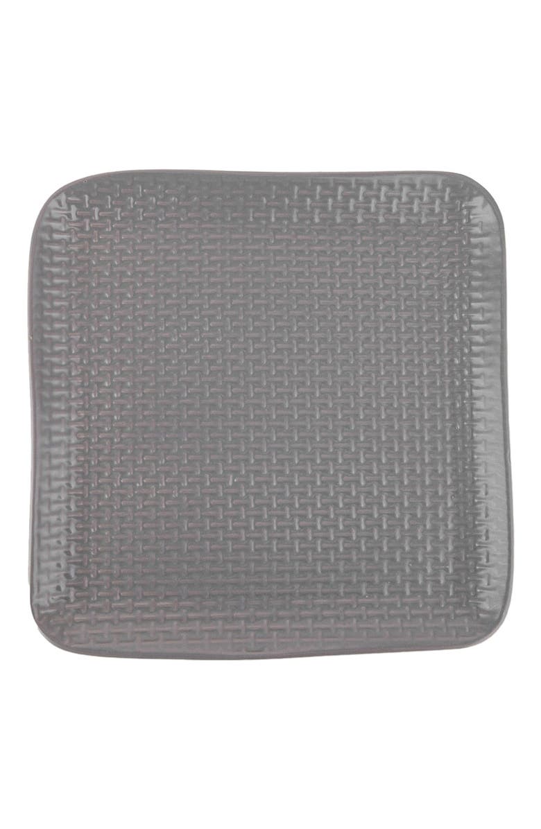 Stone Lain Olivia Stoneware 4-Piece Dinner Plate Set, Alternate, color, Gray