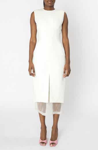 ISRAELLA KOBLA Sephone Layered Sheer Organza Panel Midi Dress