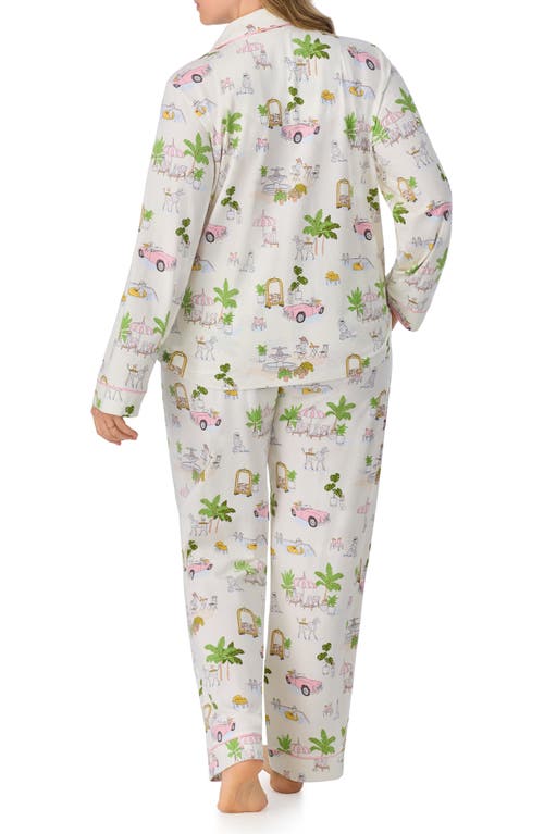 Shop Bedhead Pajamas Print Long Pajamas In Poolside Poodles