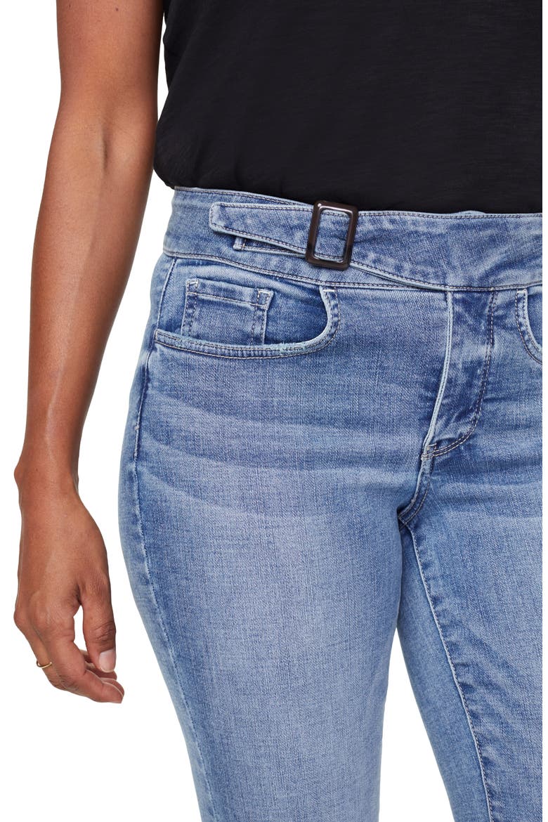 Marilyn Buckle Waist Straight Leg Jeans, Alternate, color, COHEED
