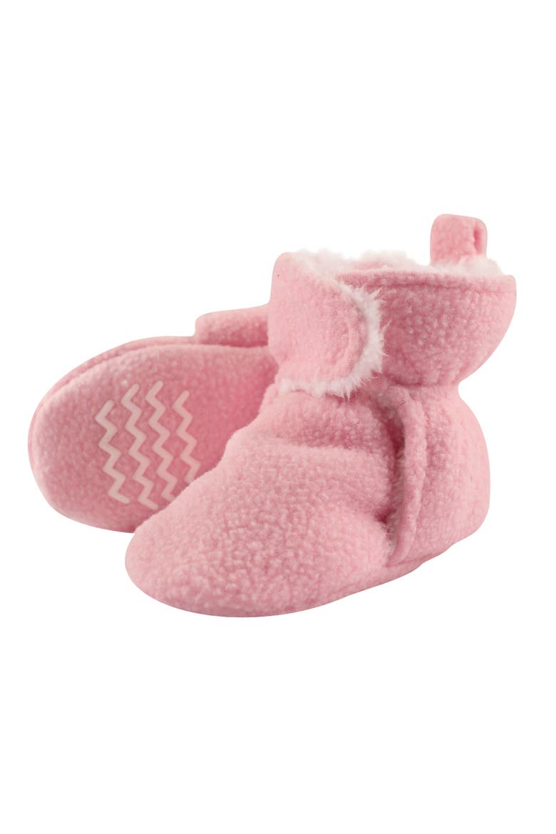 Cozy Fleece and Fluffy Booties, Main, color, Light Pink