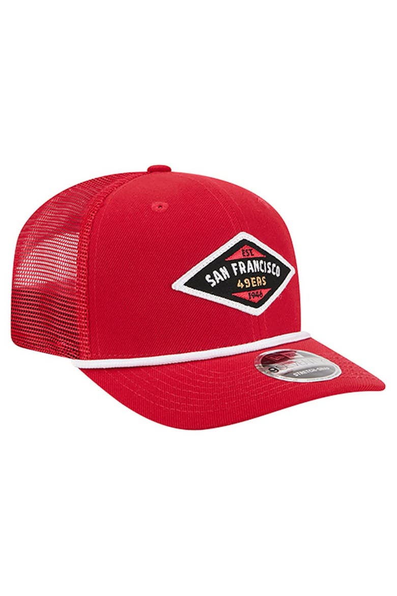 Men's New Era  Scarlet San Francisco 49ers Team 9SEVENTY Adjustable Hat, Alternate, color, Scarlet