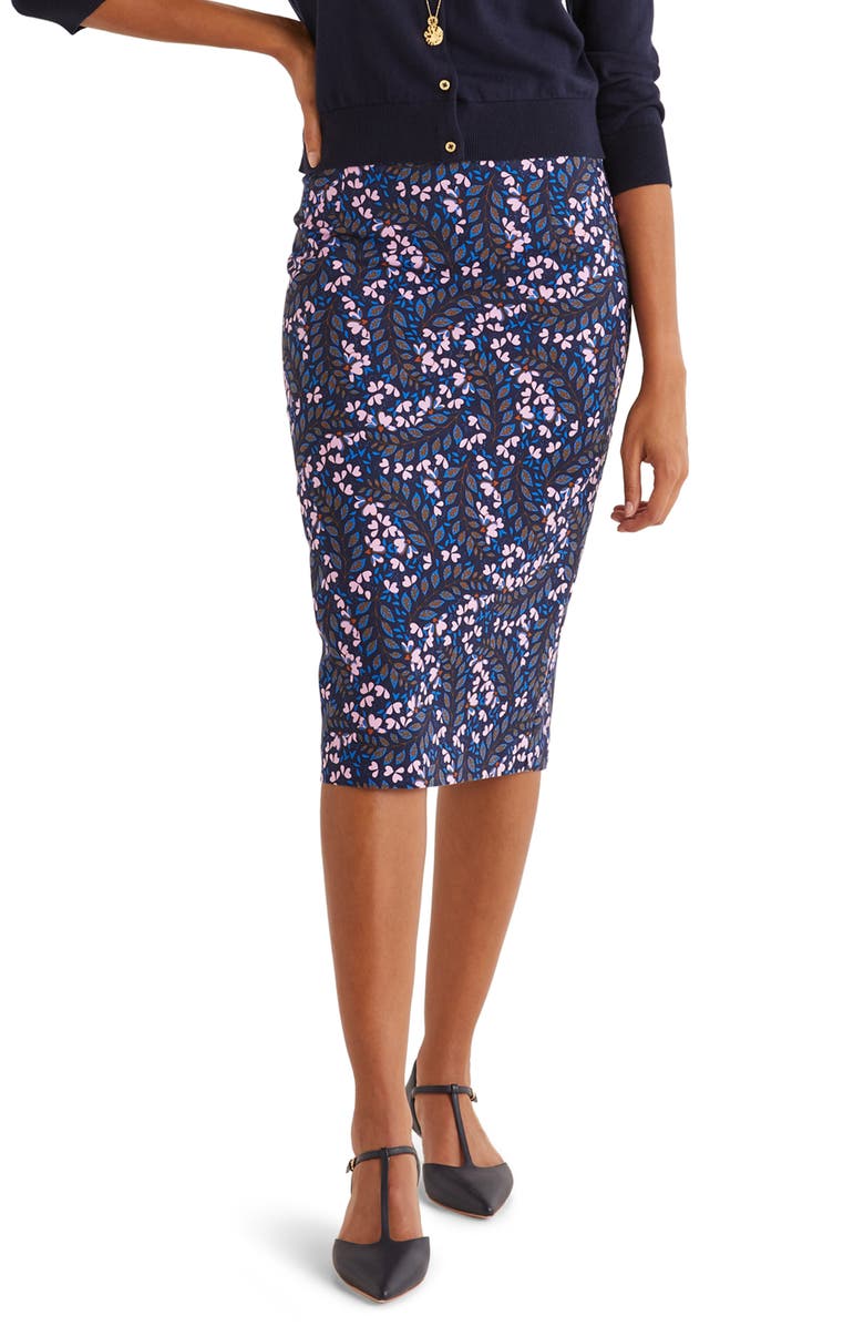Boden Kensington Stretch Cotton Pencil Skirt, Main, color, 