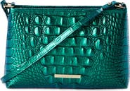 Brahmin Lorelei Croc Embossed Leather Shoulder Bag
