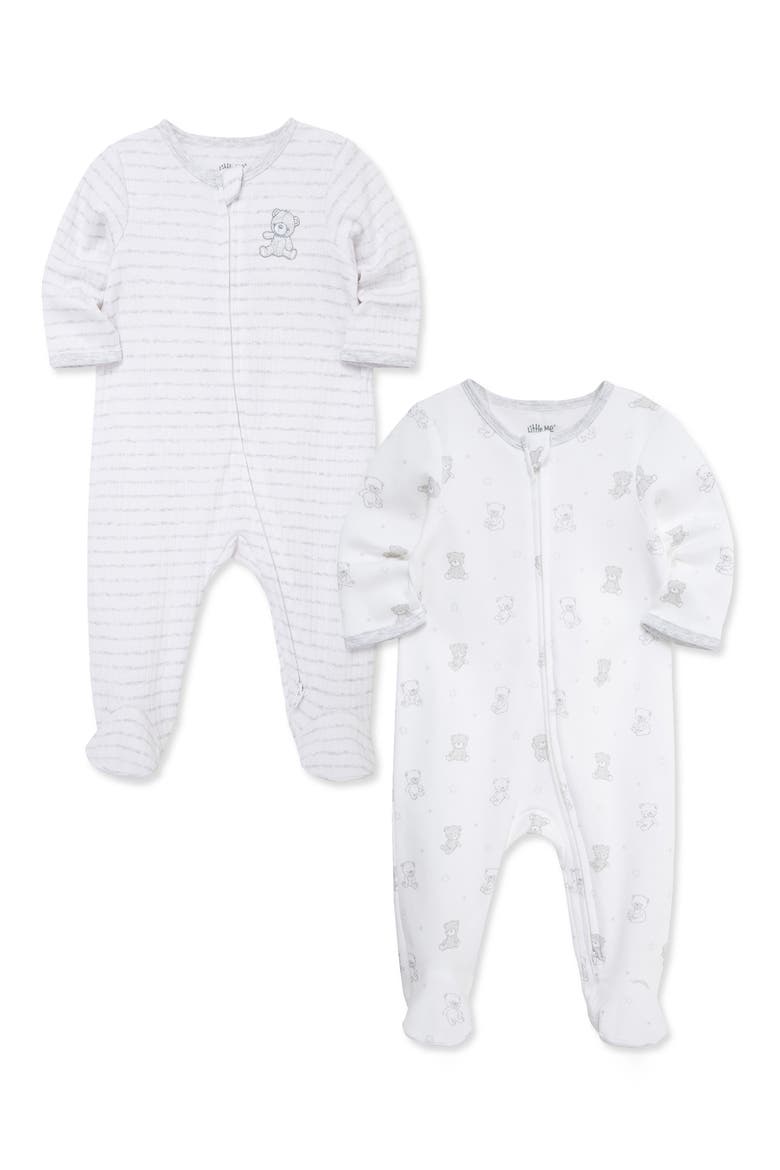 Bears Assorted 2-Pack Footies, Alternate, color, GREY
