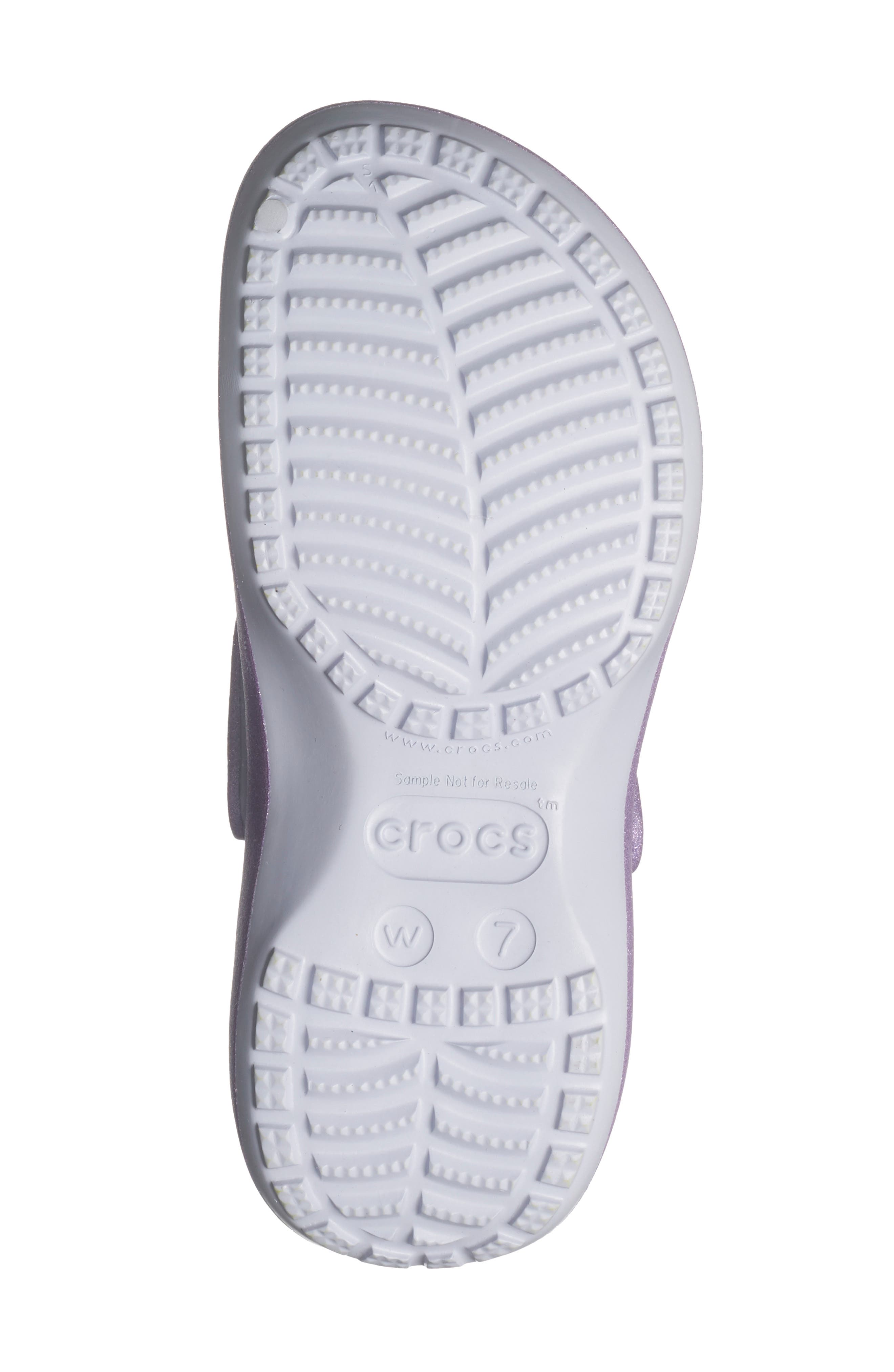 CROCS Platform Iridescent Glitter Clog, Alternate, color, Purple Moon