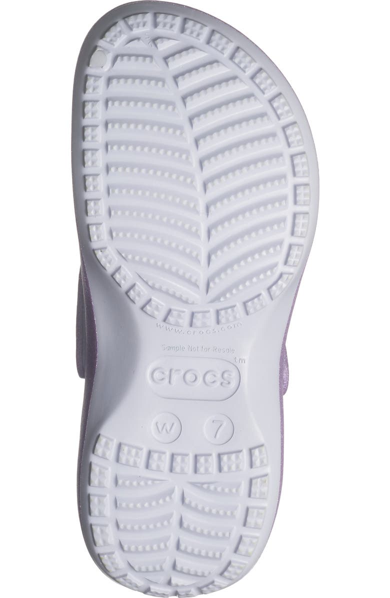 CROCS Platform Iridescent Glitter Clog, Alternate, color, Purple Moon