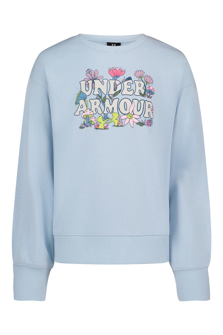 Kids' Fall Blooms Graphic Sweatshirt, Main, color, SPACKLE BLUE